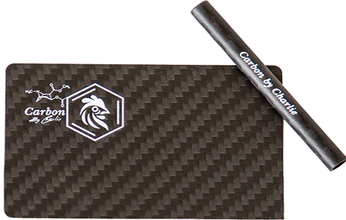 Pure Carbon Fiber Card & Straw Set